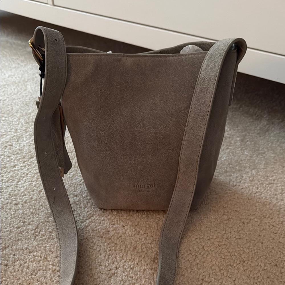 Margot NYC Crossbody Suede Bag NWT
